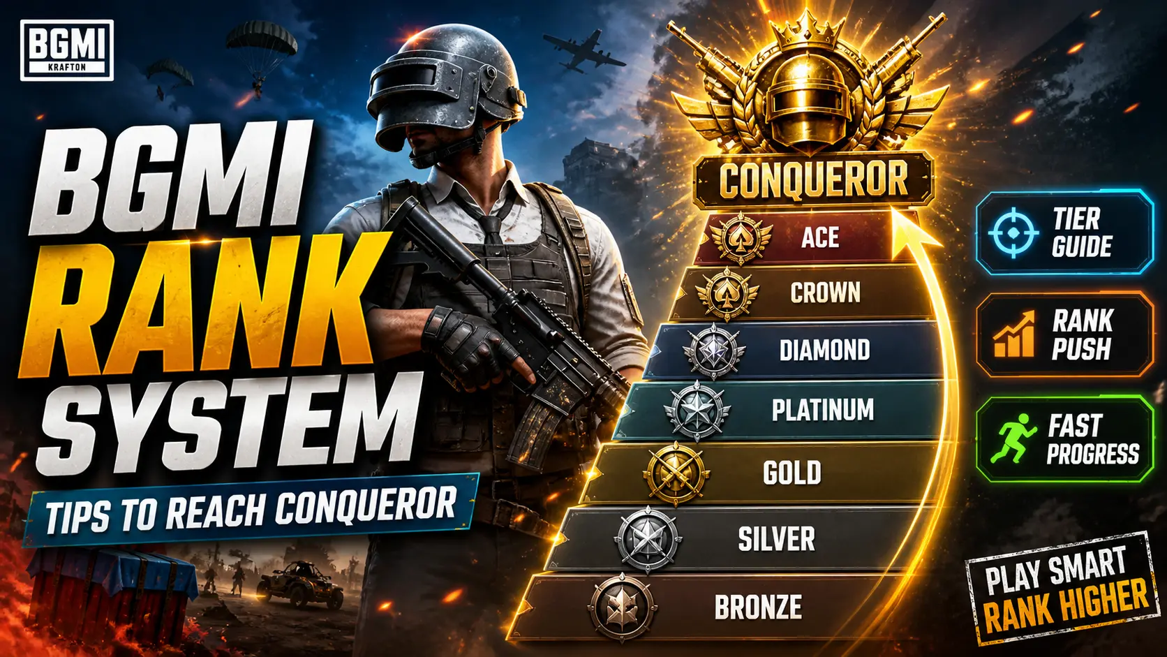 BGMI Rank System Explained & Tips to Reach Conqueror