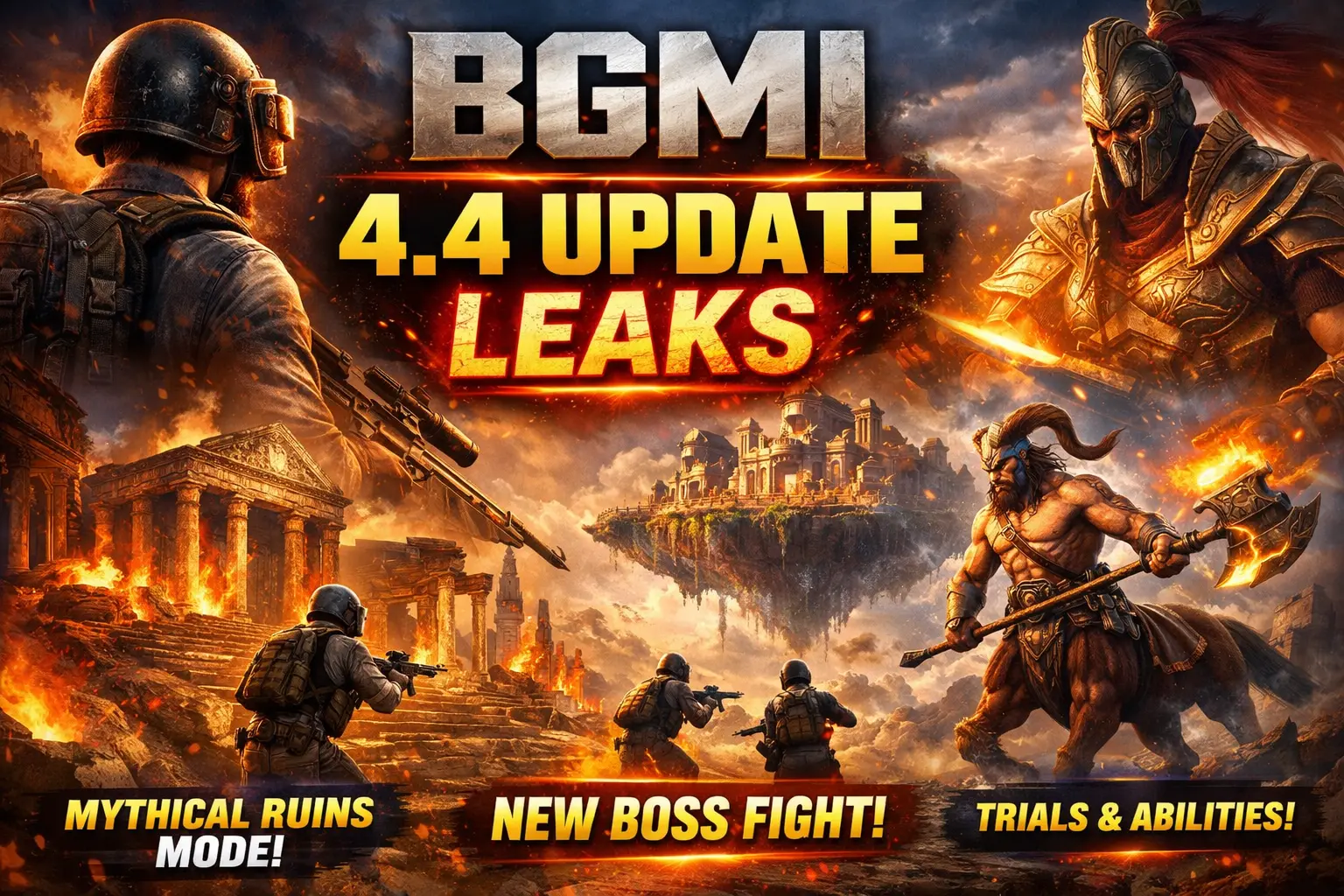 BGMI 4.4 Update Leaks (2026): New Mode, Mythical Ruins, Trials & Full Details