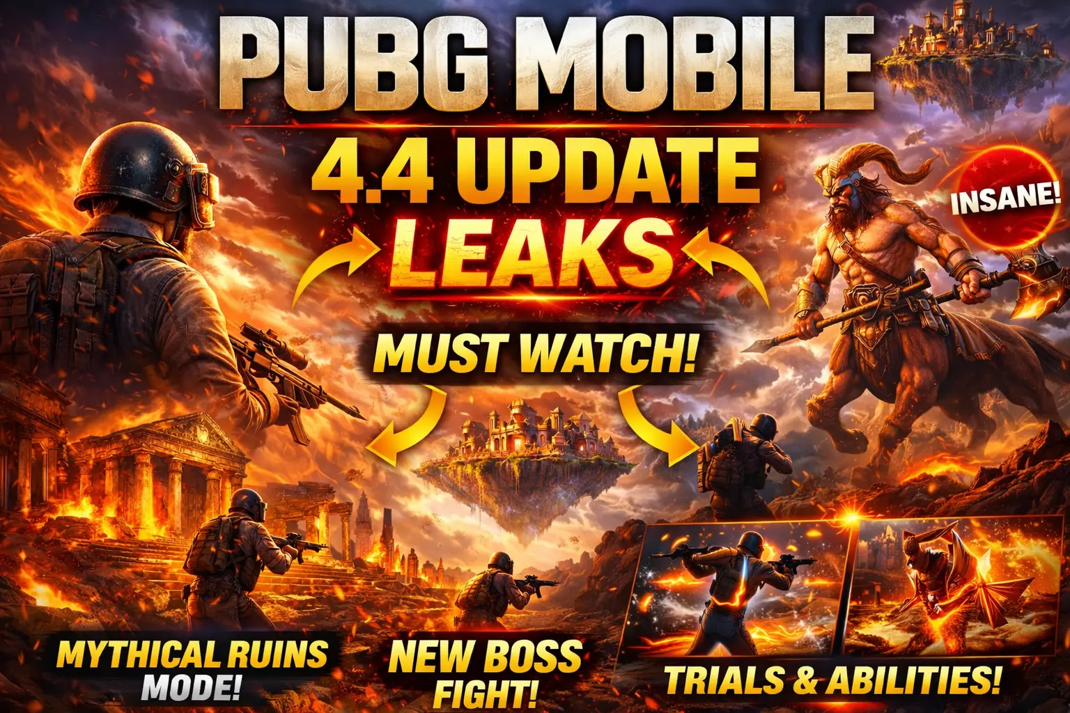 PUBG Mobile 4.4 Update Leaks (2026): Mythical Ruins, New Mode, Trials & Full Features