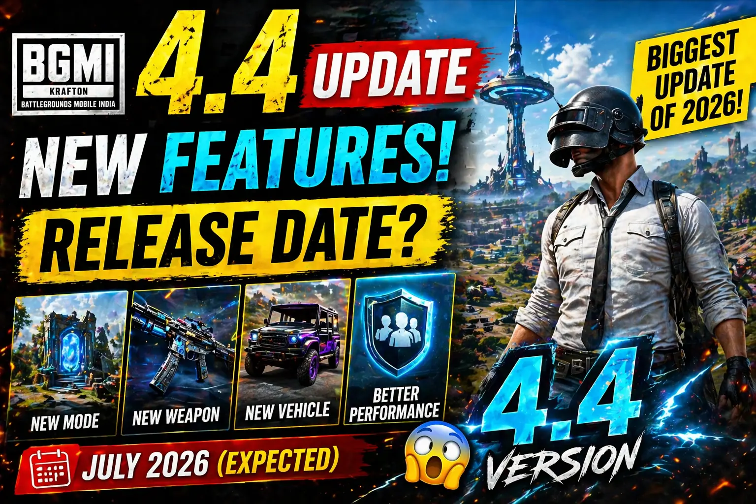 BGMI 4.4 Update Release Date (2026): Features, Leaks & Full Details